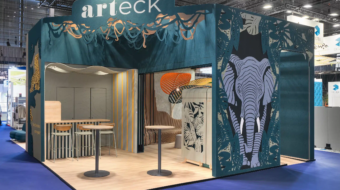 Votre agence événementielle à Annecy s'est chargée de l’organisation sur mesure de la conception d’un stand événementiel pour l’entreprise Arteck pour l’événement professionnel du salon Workspace Expo.