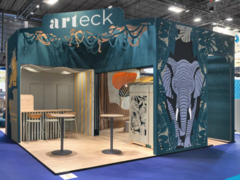 Votre agence événementielle à Annecy s'est chargée de l’organisation sur mesure de la conception d’un stand événementiel pour l’entreprise Arteck pour l’événement professionnel du salon Workspace Expo.