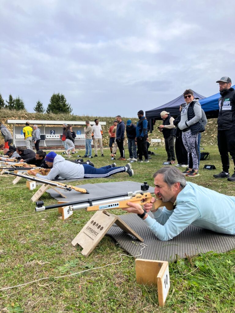 Journée team building SAS Poncet : biathlon et Eco-Challenge en Haute-Savoie seminaire team building entreprise bassin annecien