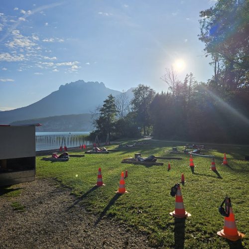 Vue du site éco-responsable La Crique à Saint-Jorioz, lieu du séminaire d’entreprise organisé par SeeMount, agence événementielle à Annecy.